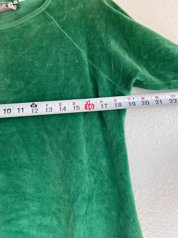 Vintage Liz Claiborne Velvet Green long-sleeve green velour midi dress featuring - Image 9