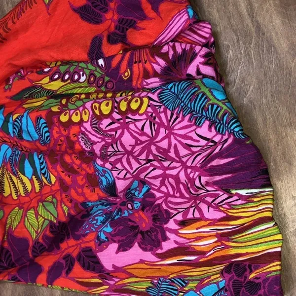 Nanette Lepore size 2 red floral silk blend dress - Image 3