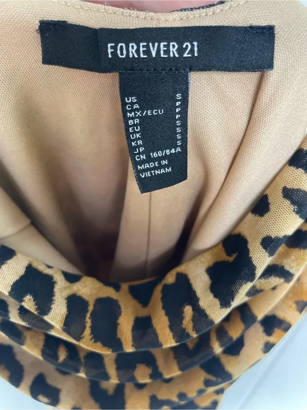 Forever 21 Animal Print Mini Dress, Size S - Image 2