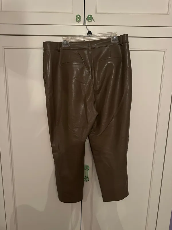 Babaton Leather Aritzia Vegan Pants - Image 3