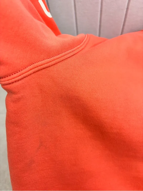 Carhartt Orange Coral Logo Hoodie Size XXL (20) - Image 11