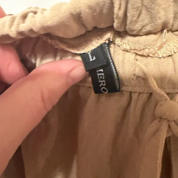 Merokeety tan wide leg cargo trouser M - Image 7
