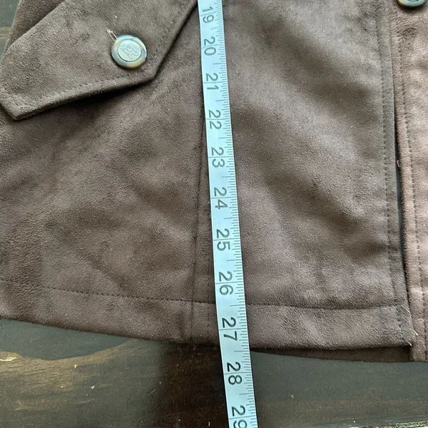 Armani Collezioni NWT Suede Jacket Sz M Suede chocolate brown leather - Image 10