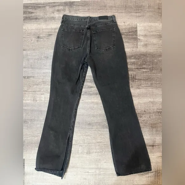 PISTOLA Alexa High Rise Slim Flare with Split jeans in Dark Sky - Image 5