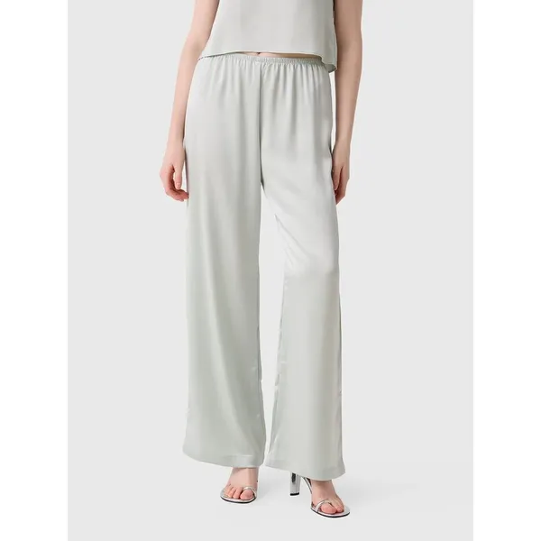 LESET Women's Barb Wide Leg Pant Watercress Silky Gray Size S Minimalist FLAWED - Image 2