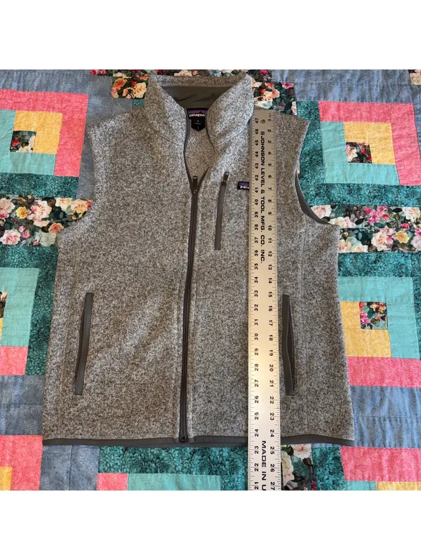 Patagonia $129 NEW Womans M Gray Fleece Vest Better Sweater Outdoor Full Zip Med - Image 9