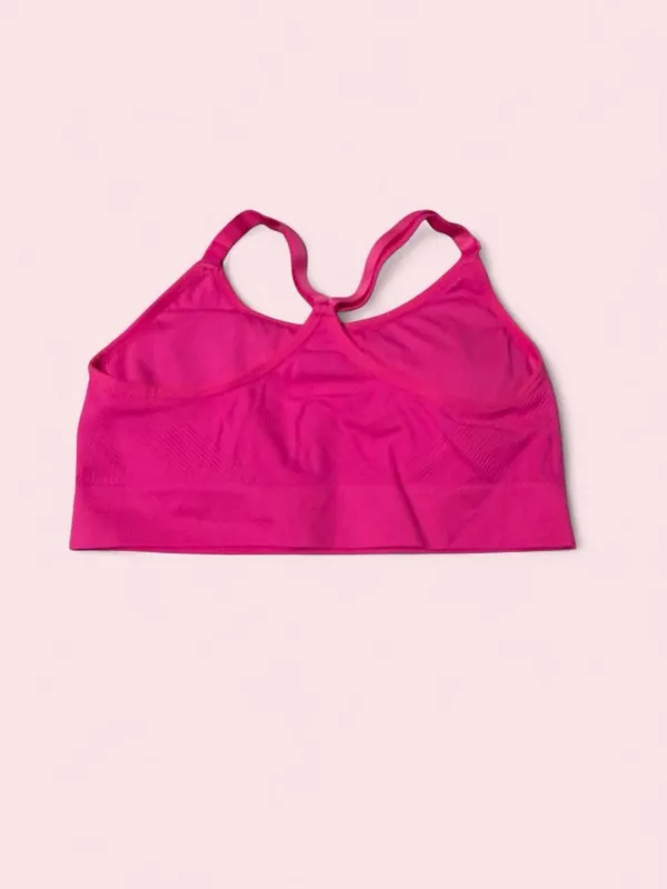 New Balance Hot Pink Adjustable-Strap Sports Bra - Image 2