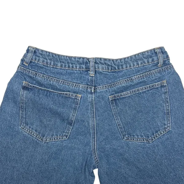 Edikted Wide Leg Denim Jeans Women's Size Medium‎ Blue 100% Cotton EUC - Image 5