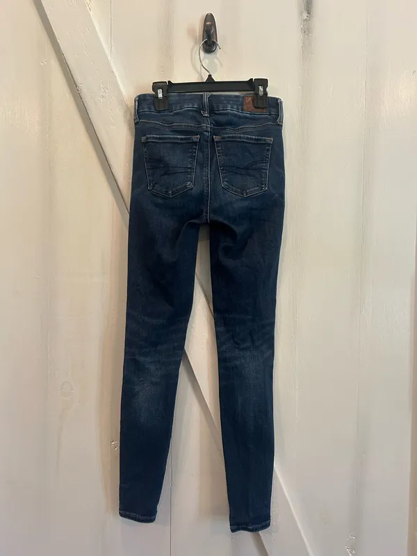 American Eagle Dark Wash High-Rise Jeggings - Image 2