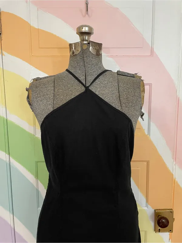 Urban Outfitters Riley Y-Neck Linen Blend Mini Dress Sz S 💚🎀 - Image 4