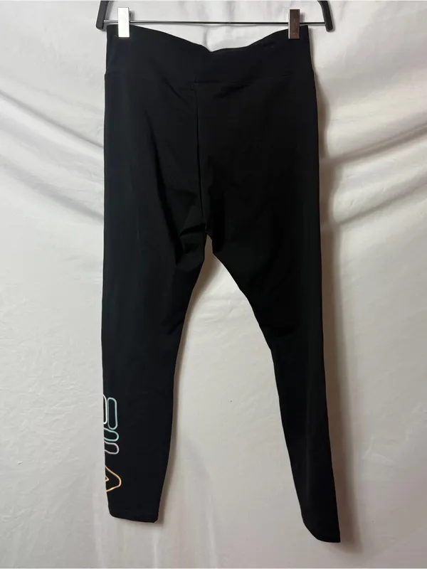 Fila Women's Black Logo Leggings - Image 5