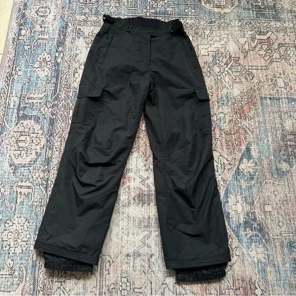 Obermeyer Utility Cargo Black Ski Snow Pants Waterproof Insulated Ladies Size 8 - Image 10