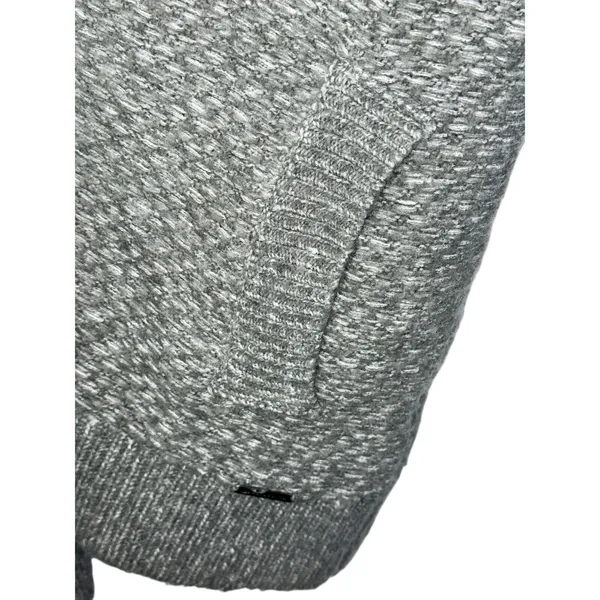 Abercrombie & Fitch Gray Wool Knit Open Front Long Sleeve Cardigan Sweater Sz L - Image 5