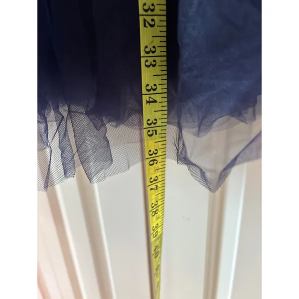 J.Crew Navy Strapless Tulle Formal Dress Size 6 - Image 4