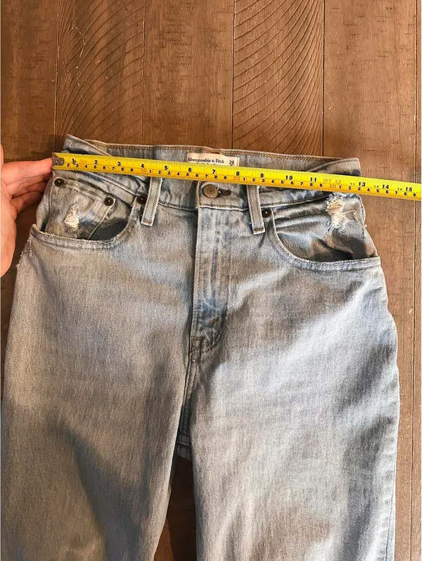 Abercrombie & Fitch The 90’s Straight Ultra High Rise Curve Jeans Women’s 26/2S - Image 10