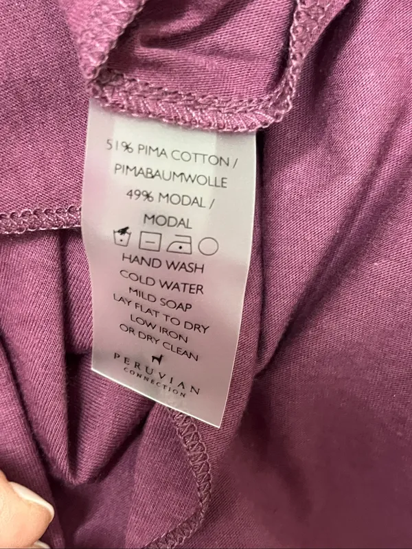 Peruvian Connection Long Sleeve Turtleneck Midi Dress - Plum size S - Image 4