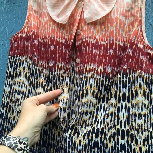 CAbi Women's Size Small Love Peter Pan Ombré Blouse v6x - Image 6