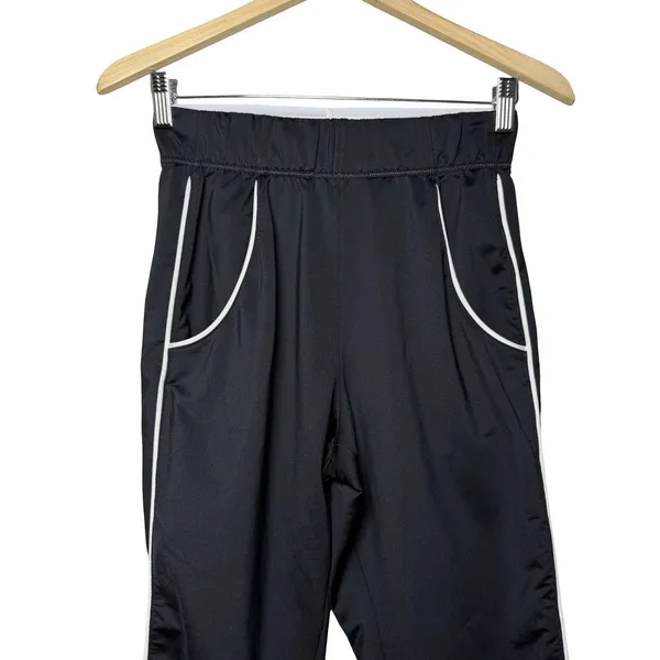 Gymshark Recess Joggers Womens XS Black White Piping Pockets Stretch GLBT5105 - Image 8