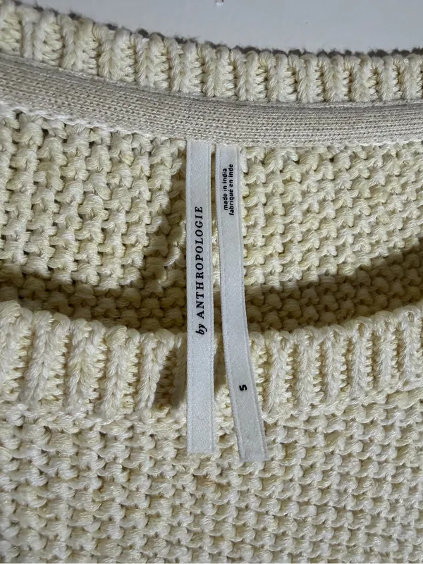 Anthropologie Printed Sleeve Sweater - Image 7
