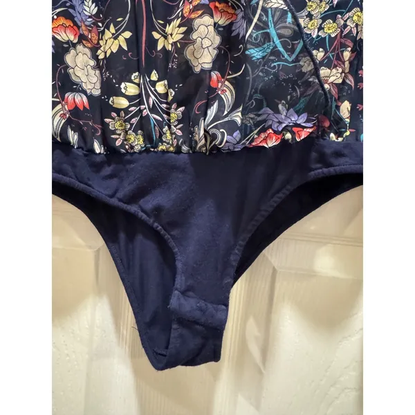 Free People Intimately Must Have Been Love Sheer Floral Long Sleeve Bodysuit - Image 5