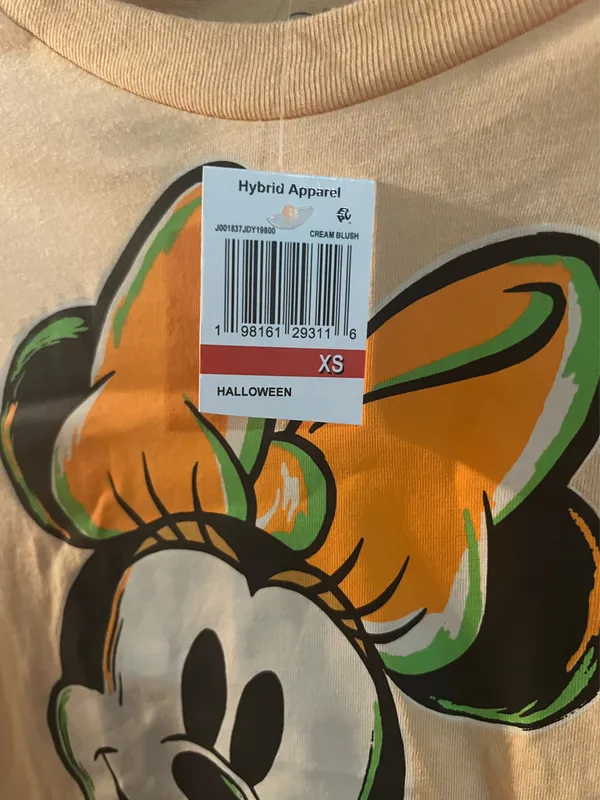 Disney Orange Minnie Mouse Halloween T-Shirt size xs (sh2 4) - Image 5
