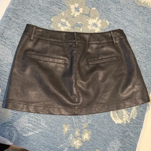 Garage Mini Faux Leather Skirt - Image 2