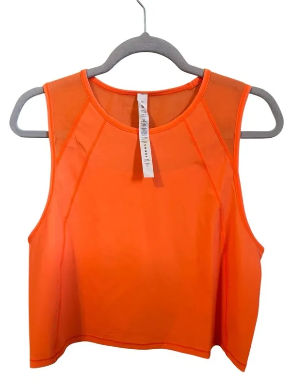 Lululemon Sculpture Cropped Tank in highlight orange NWT 10 - Image 3