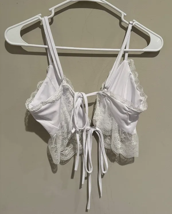 White Crop Top - Image 2