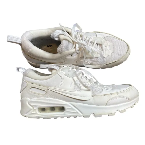 Nike Air Max 90 Futura Triple White Shoes Sneakers DM9922-101 - Image 2