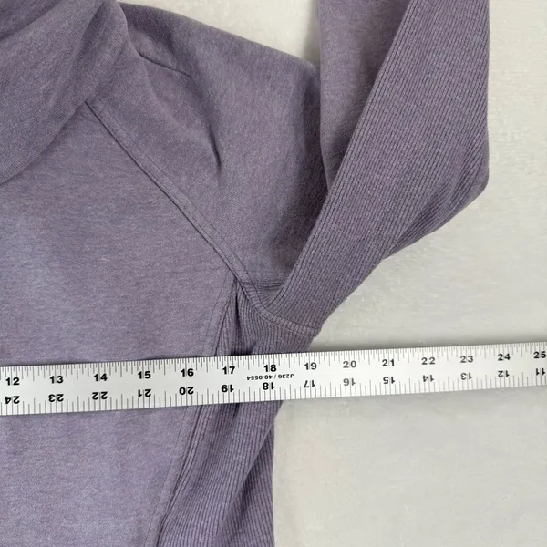 Lululemon‎ Radiance Jacket Purple Full Zip Funnel Neck Quilted Fleece Womens 10 - Image 3