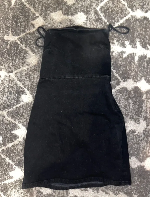 ZARA Denim Black Dress - Image 2