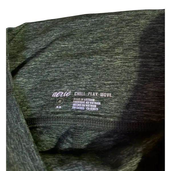 aerie Dark Green Heathered Leggings Size M - Image 2