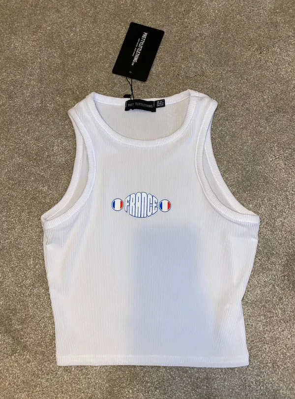 Pretty Little Thing France Racer Top - Image 2