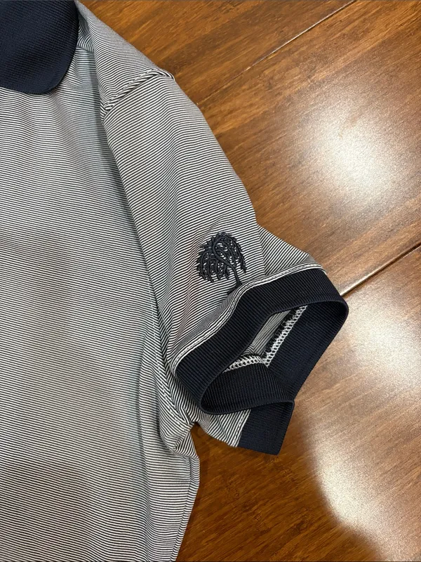 FootJoy ladies golf polo, navy and white, small - Image 2