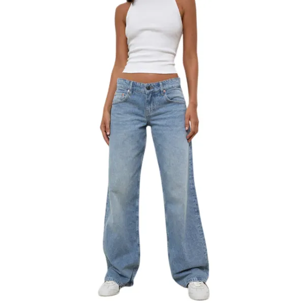 MOTEL Rocks Low-Rise Parallel Straight Jean W 30 Blue Everyday Prepy Stylish Y2K - Image 2