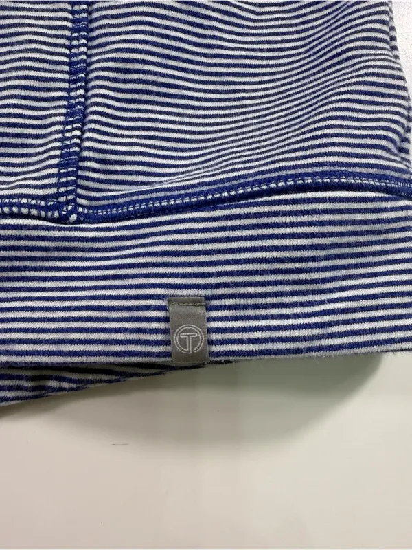 Talbots Blue and White Hooded Zip - Image 5