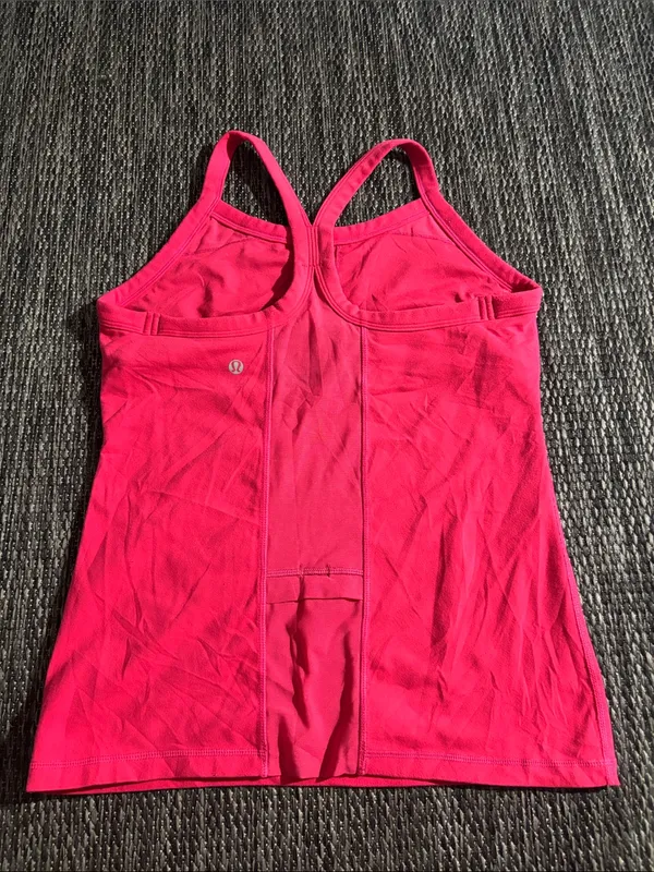 Lululemon Racerback Tank Top Pink Size 8 - Image 2