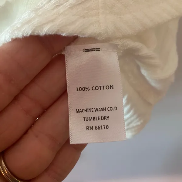 We The Free Boss Babe White Ribbed Sleeveless Tank Boho Layering Women's size XL - Image 9
