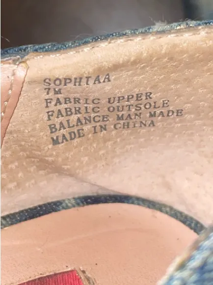Betsey Johnson Sophiaa Blue Platform Heels with Gold Size 7 - Image 13