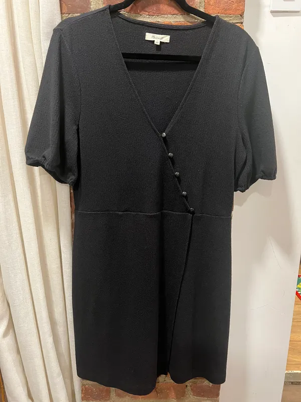 Madewell NWOT  Cross-Front Button Dress - Image 3