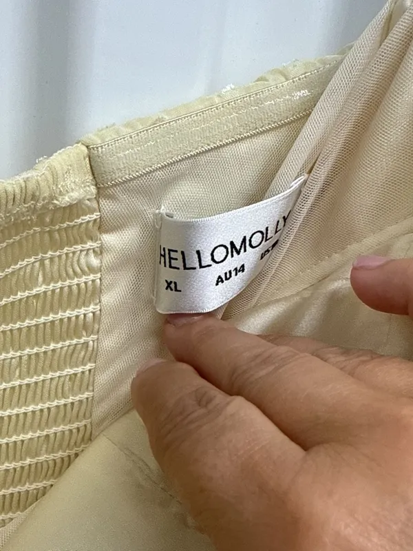 Hello Molly Secluded Grove Strapless Maxi Dress in Yellow - Image 4