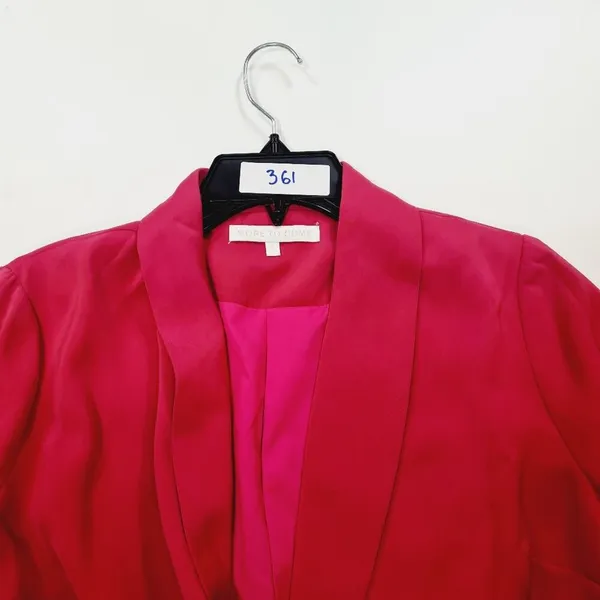 MORE TO COME Halley Blazer Wrap Dress in Hot Pink Small - Image 13