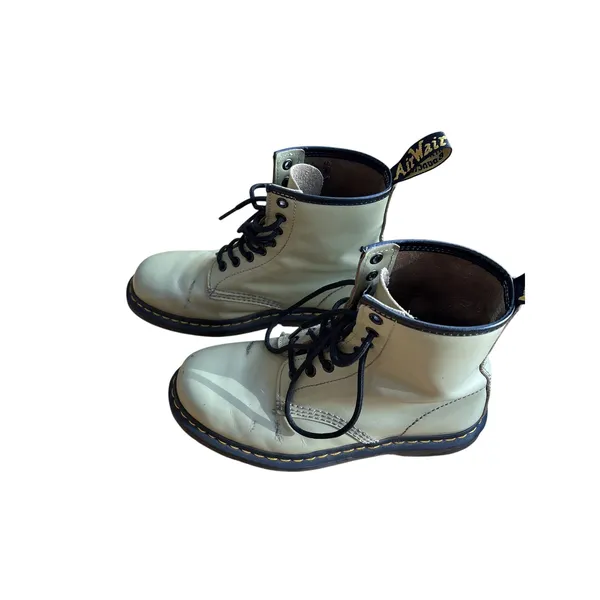 Dr. Martens AirWair Light Green Leather Boots M 8 - Image 5