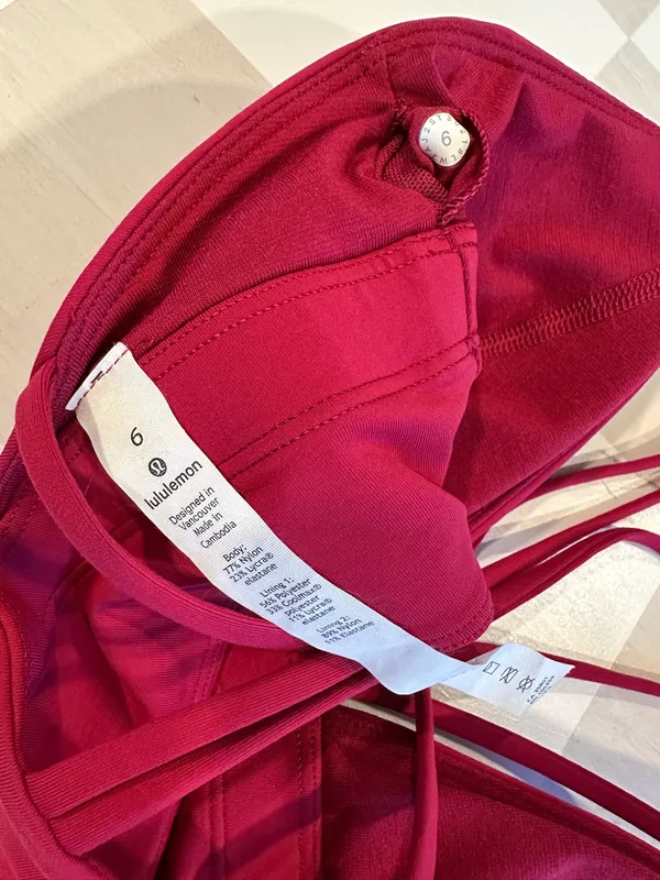 lululemon pushing limits bra luxtreme ruby red 6 - Image 7