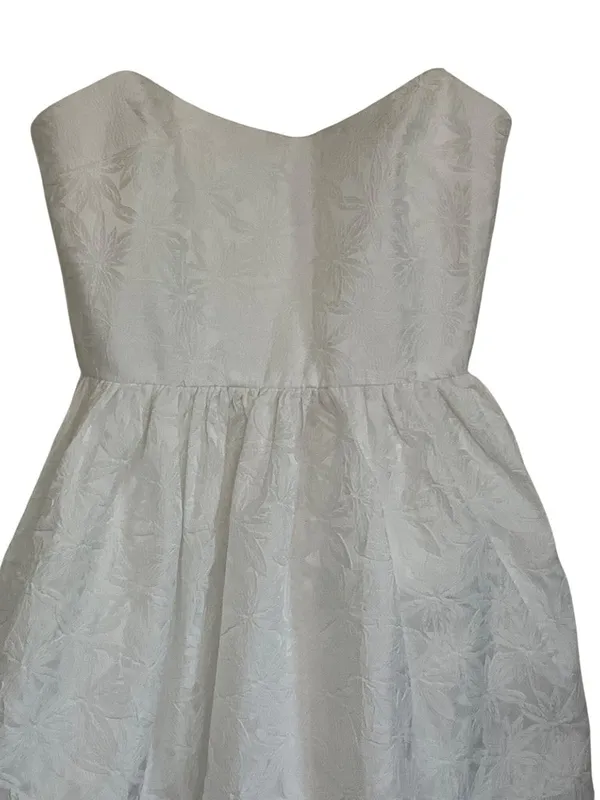 Amanda Uprichard Addison Dress in Ivory X-Small New Womens Mini Strapless - Image 6