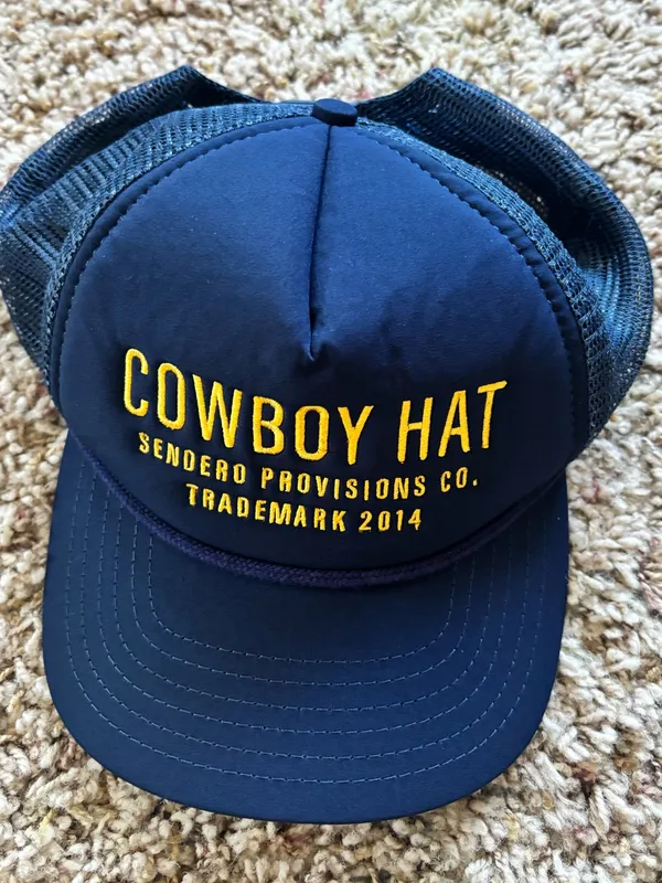 Navy Cowboy Hat Blue - Image 2