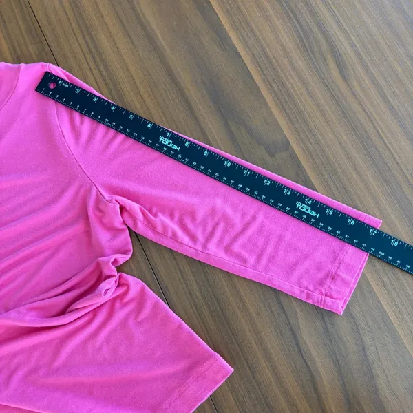 Vintage Banana Republic Top M Hot Pink Side Tie Boatneck Y2K Barbie Bimbo Girly - Image 8