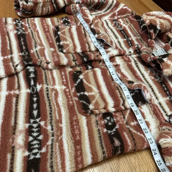 Sabrina Lauren NWOT fleece Midwest print shacket 1X - Image 5