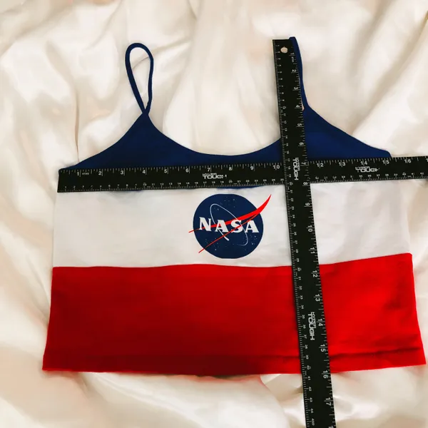 Chemistry Multicolor Nasa Crop Top Size L - Image 6