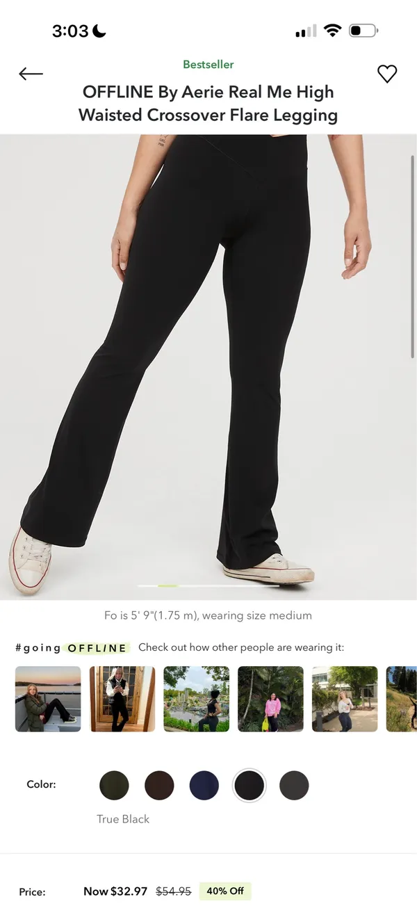 Aerie Crossover Flare Leggings - Image 5